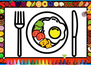 Color and Decorate Dinner Plate